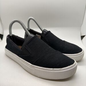 Toms Women's Classics Canvas Flats Size US 6.5 (Black)